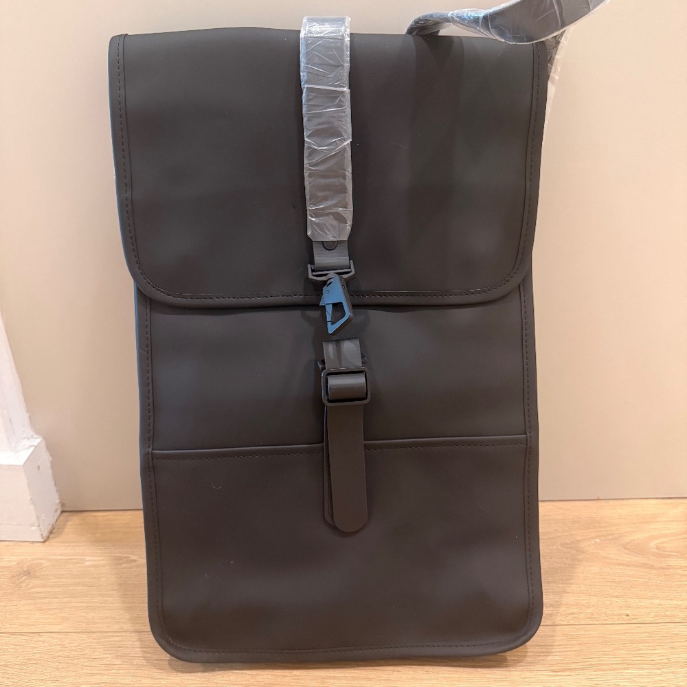 RAINS Backpack Mini Waterproof Backpack Black Min… - image 1